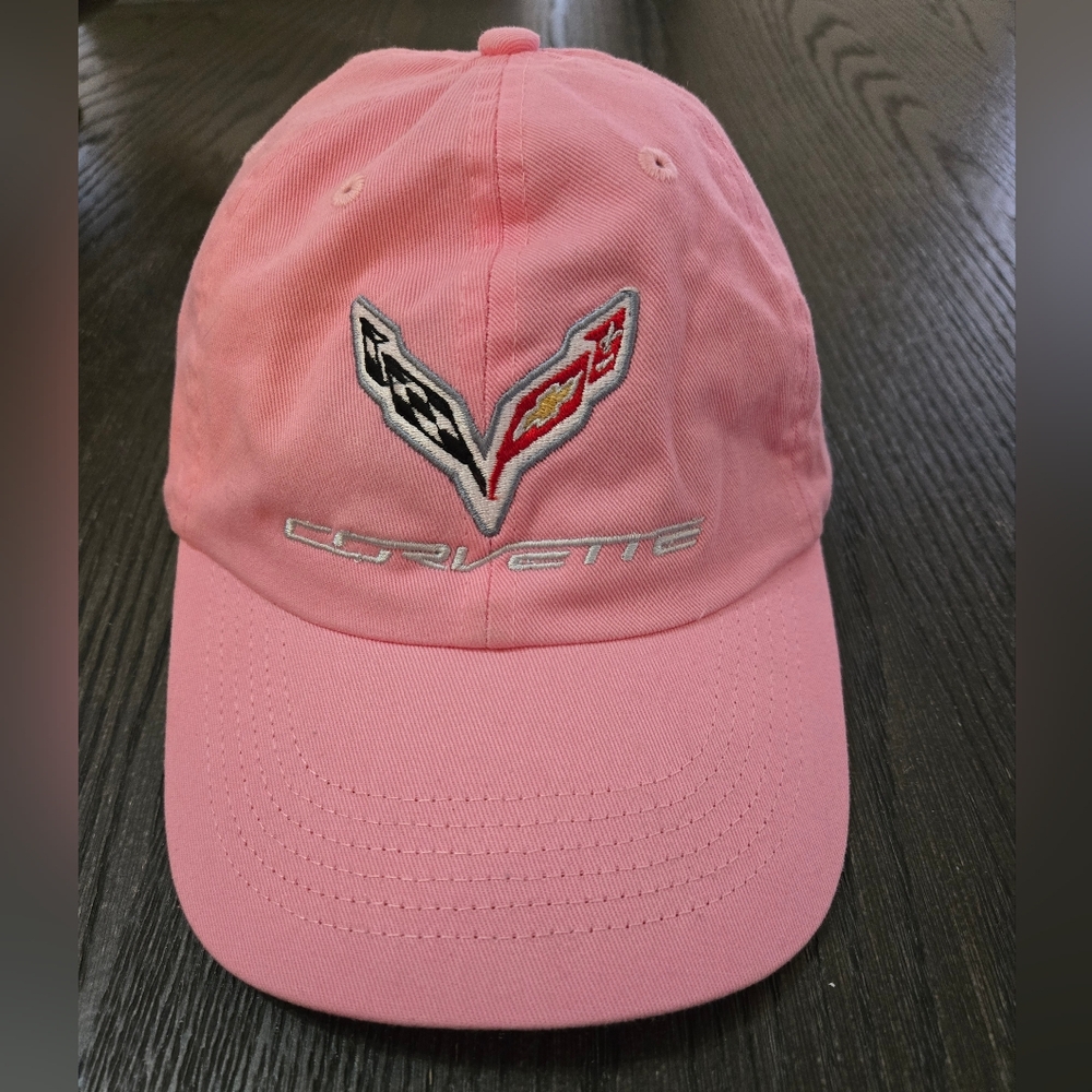 Pink C7 Corvette baseball cap